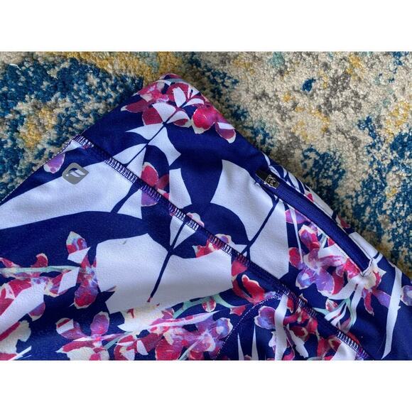 Fabletics High Waist Leggings Vibrant Floral Print Compression Workout Yoga Gym - Picture 5 of 7